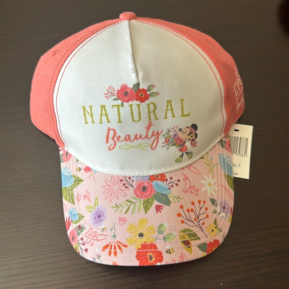 Disney Minnie Mouse Natural Beauty 2018 Epcot Flower Garden Festival Cap Hat